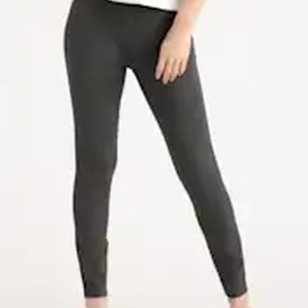 NWT Quince Women’s Pants Size Large Gray Pull On Stretch Slim Straight